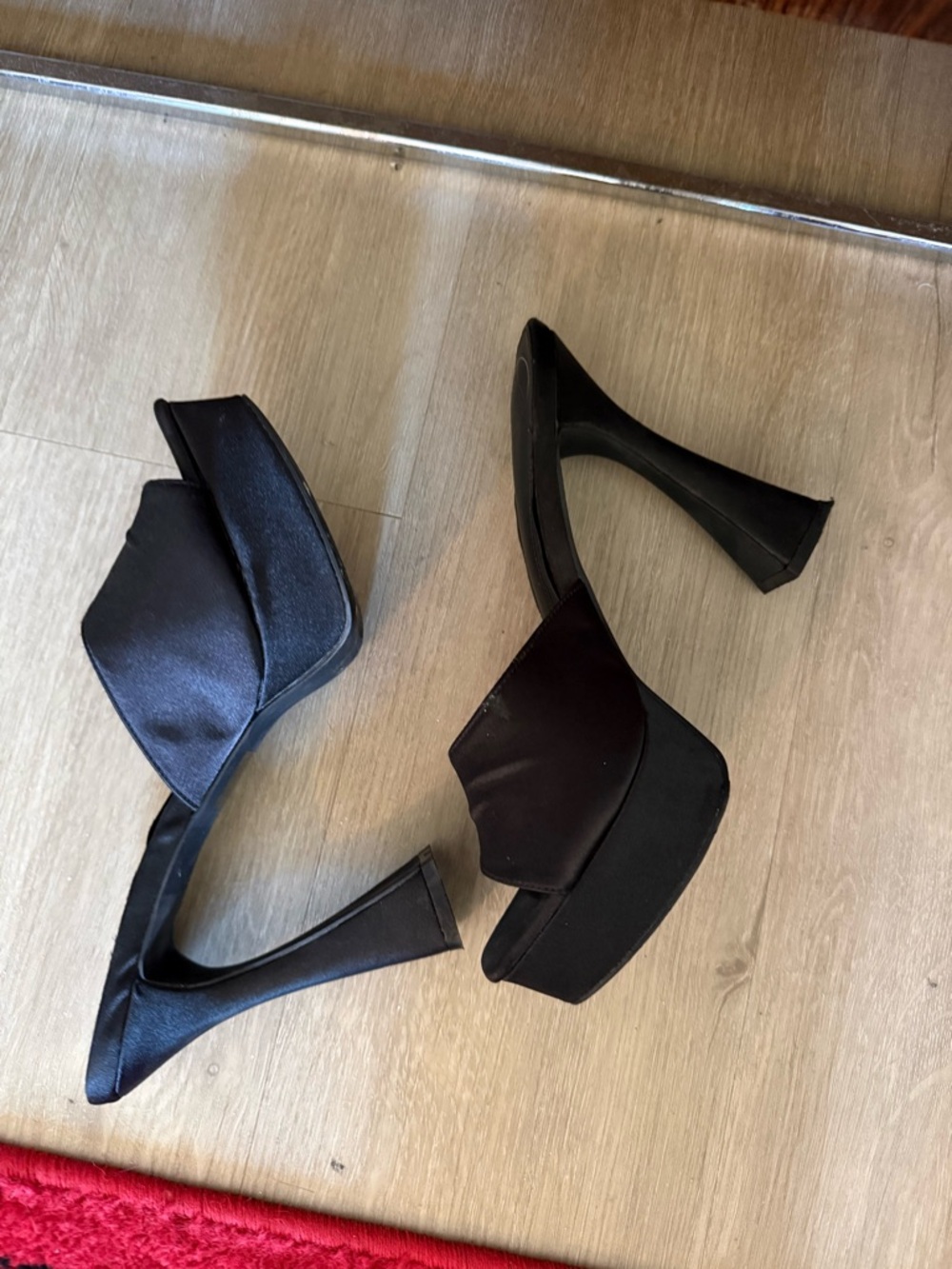 Black Platform High Heel Mule - Women's Dress Slide